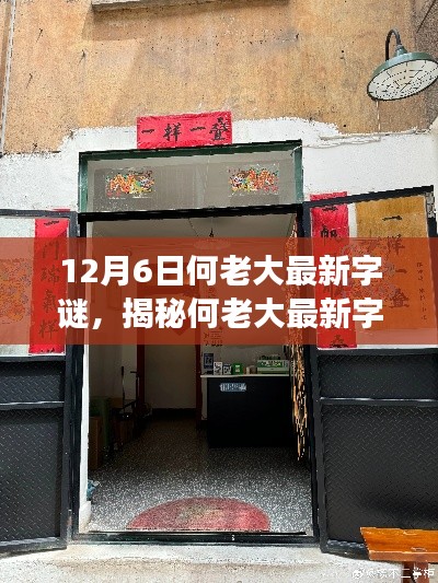 何老大最新字谜揭秘与神秘小店探秘之旅