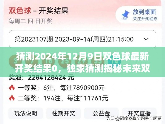 独家预测揭秘,2024年双色球开奖结果预测与零失误攻略大揭秘!